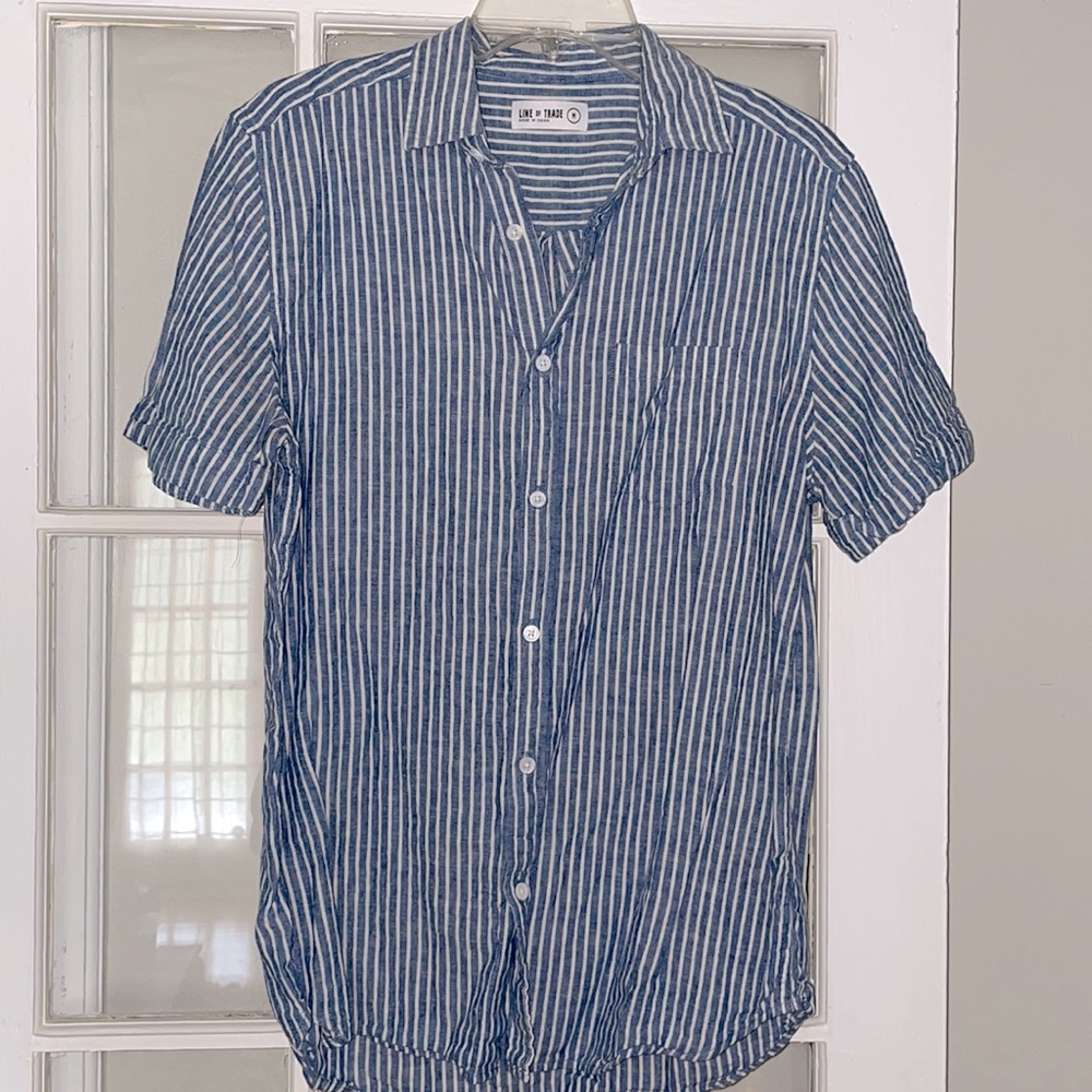 Men’s Linen Button Shirt